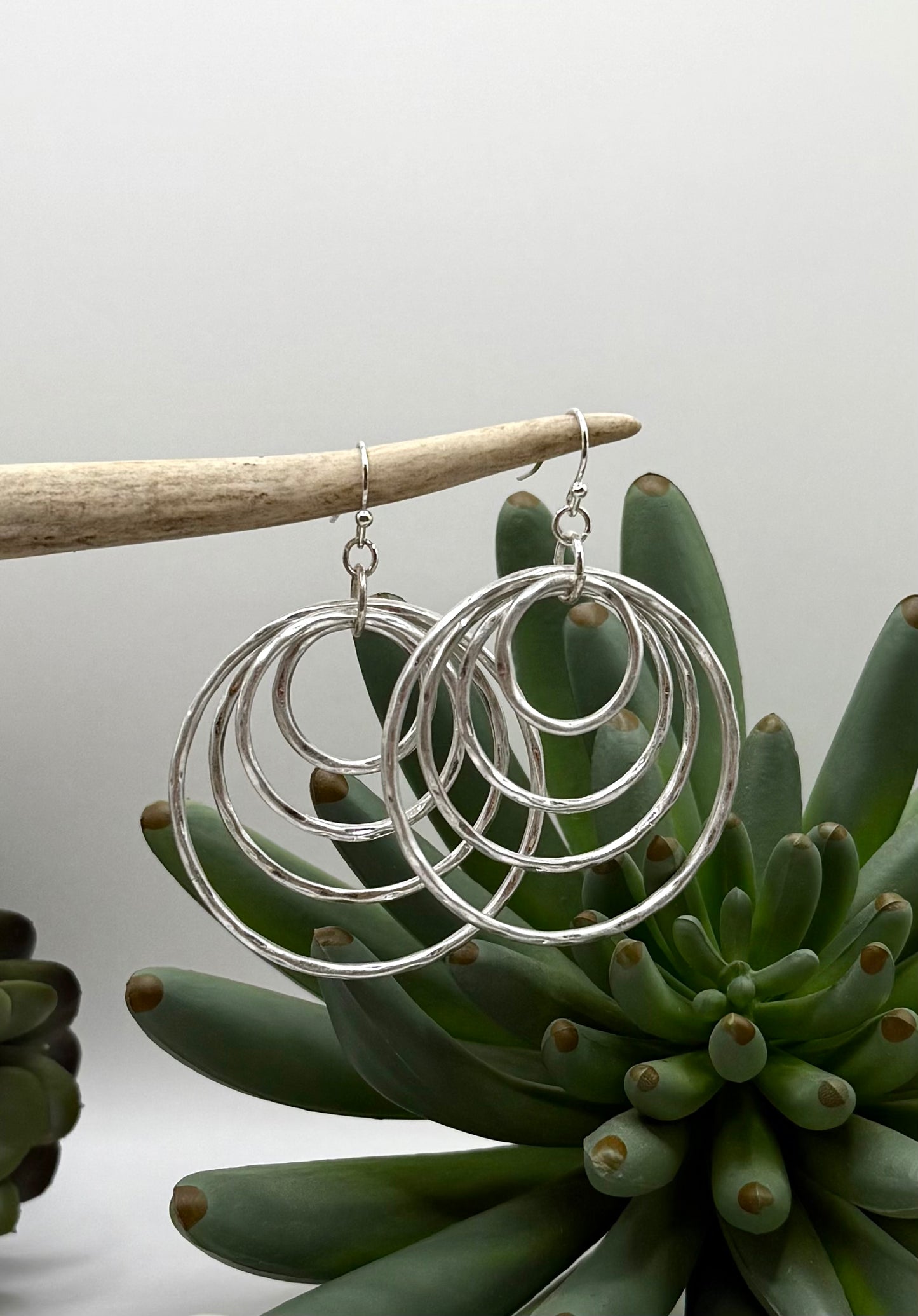 Hoop It Up Silver Earrings