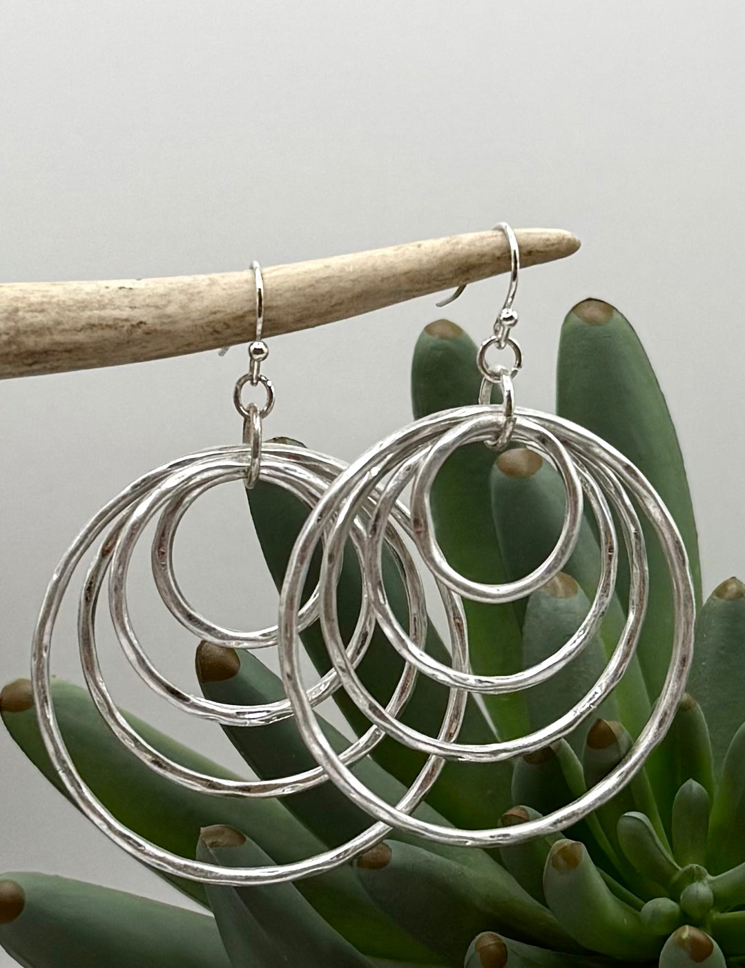 Hoop It Up Silver Earrings