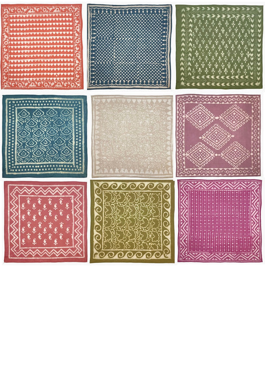 Block Print Bandana - 21 Prints Available