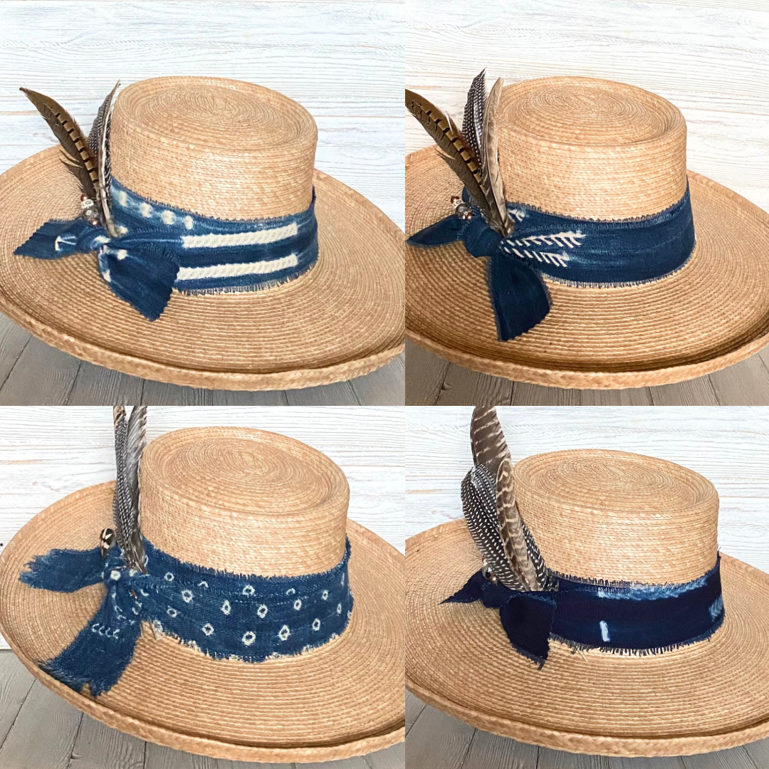 Vintage Indigo Hatband