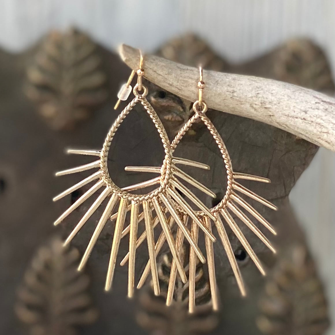 Gold Starburst Earrings