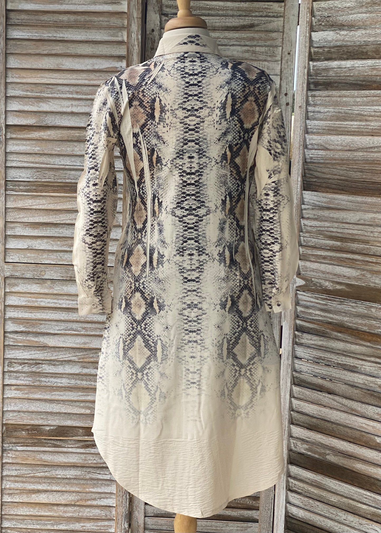 Snake Print Long Jacket/Dress