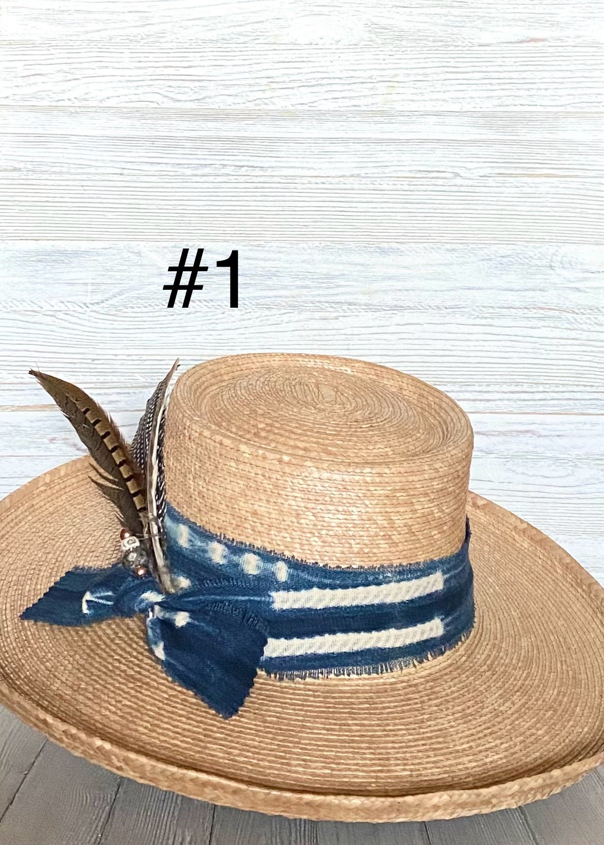 Vintage Indigo Hatband