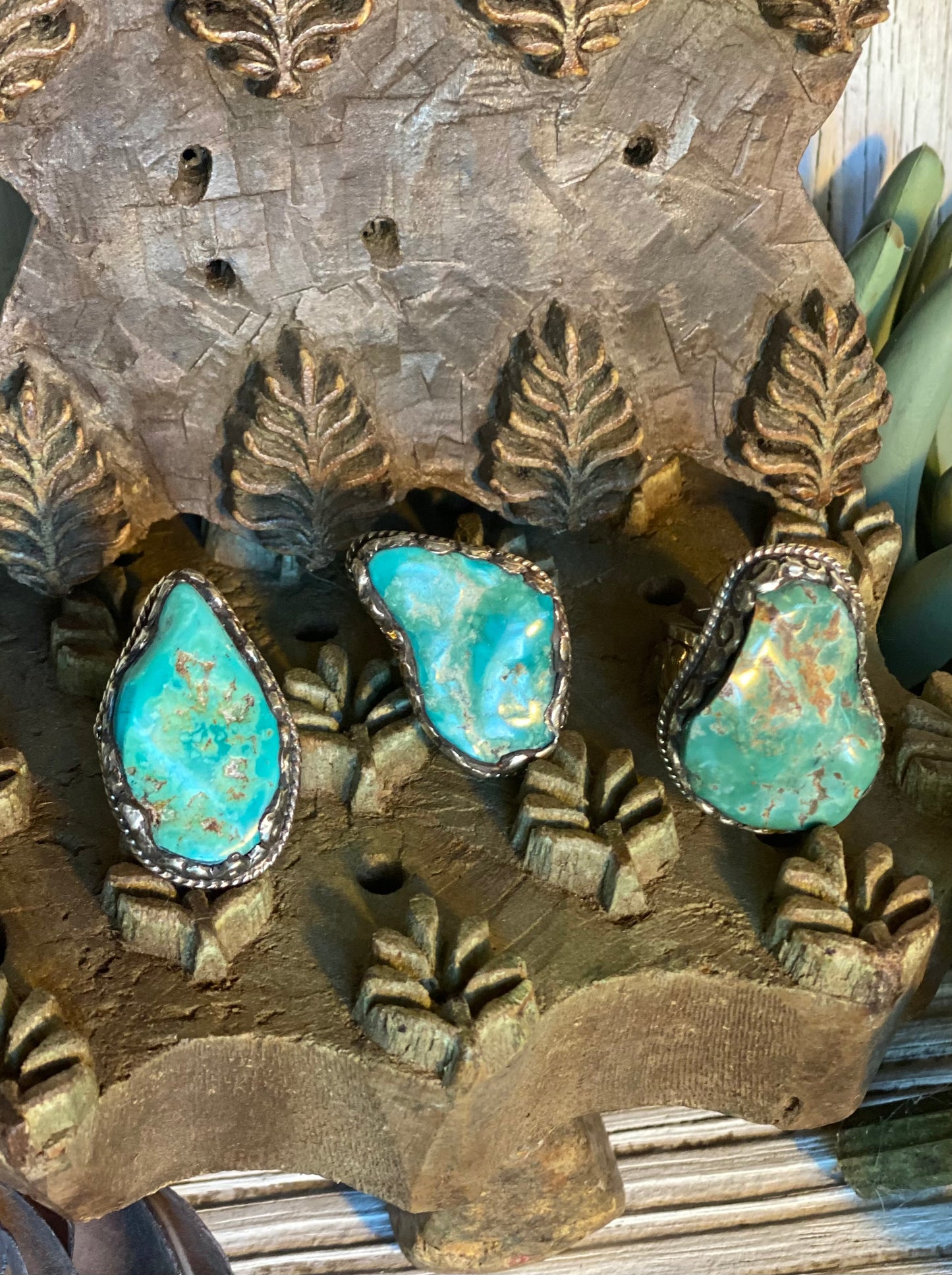 Natural Shape Turquoise Ring