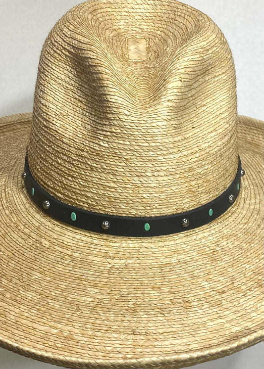 Black & Turquoise Hatband