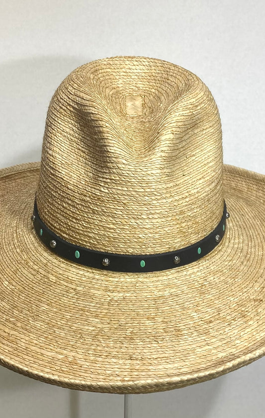 Black & Turquoise Hatband