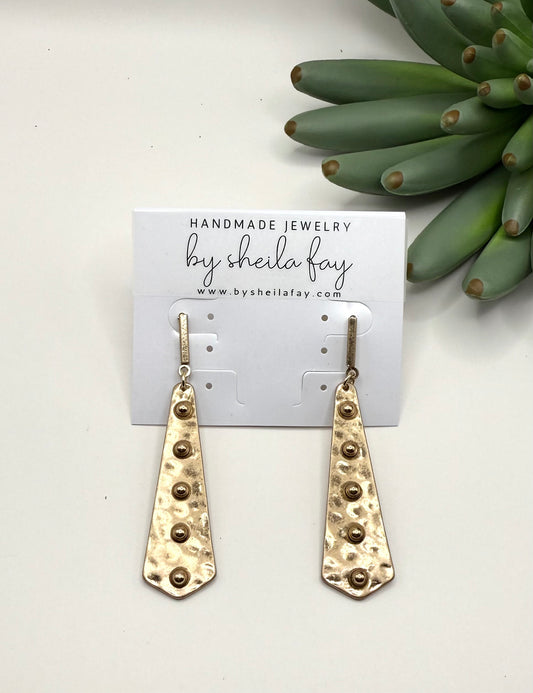 Textured Teardrop Earrings