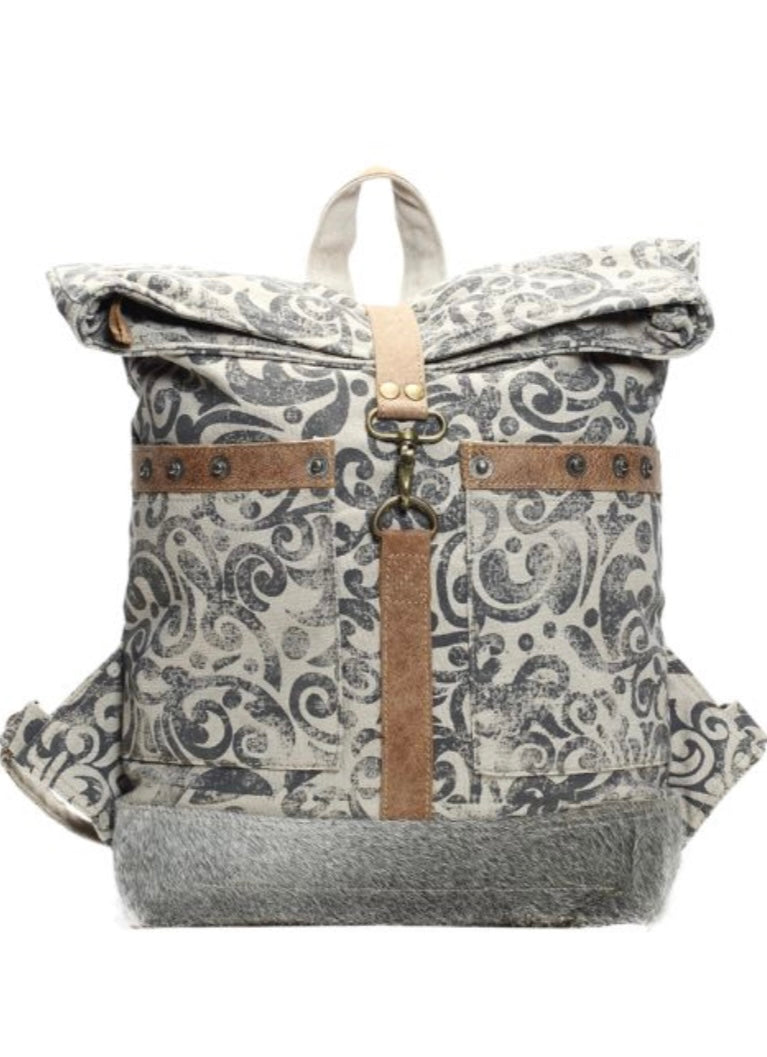 Canvas Fold Over Backpack