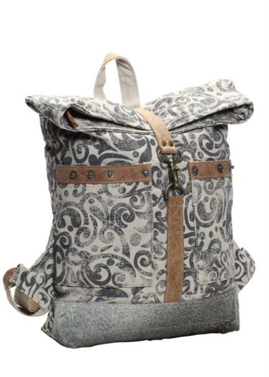 Canvas Fold Over Backpack