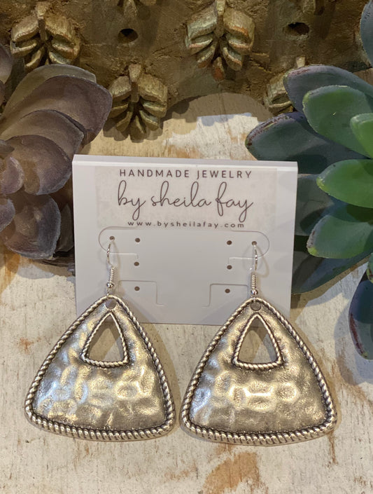 Western Triangle Earrings