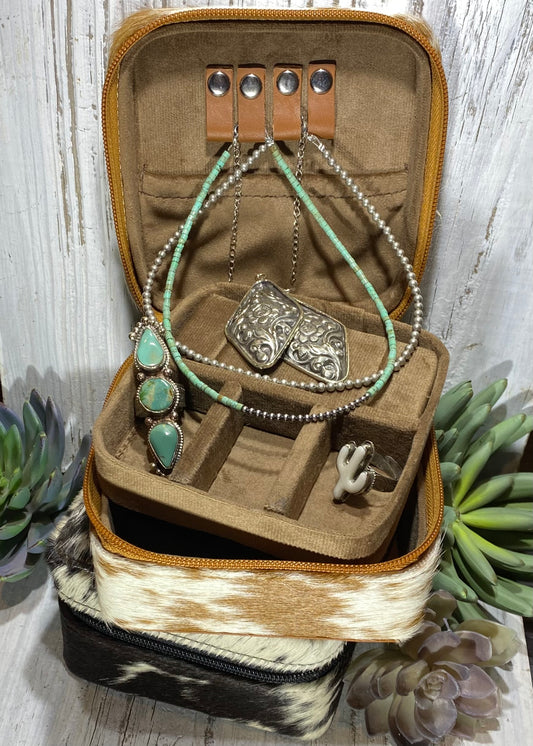 Cowhide Jewelry Box