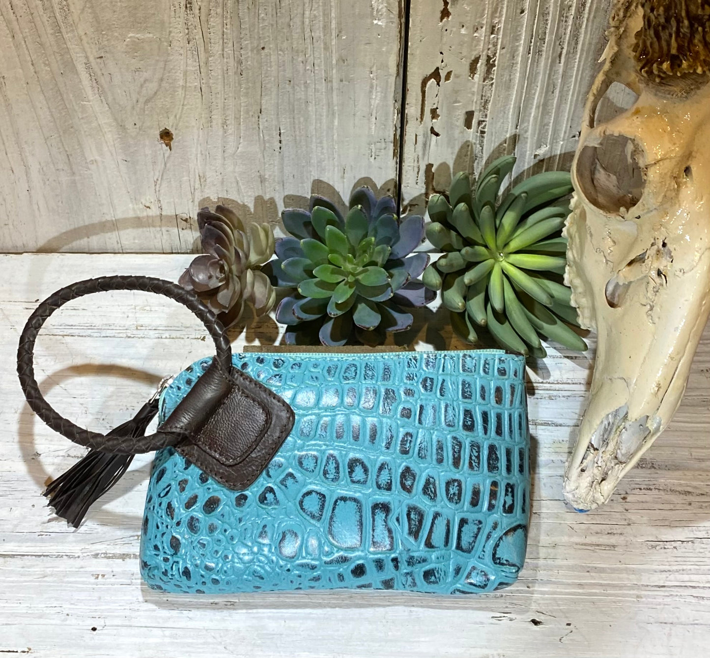 Western Leather Wristlet