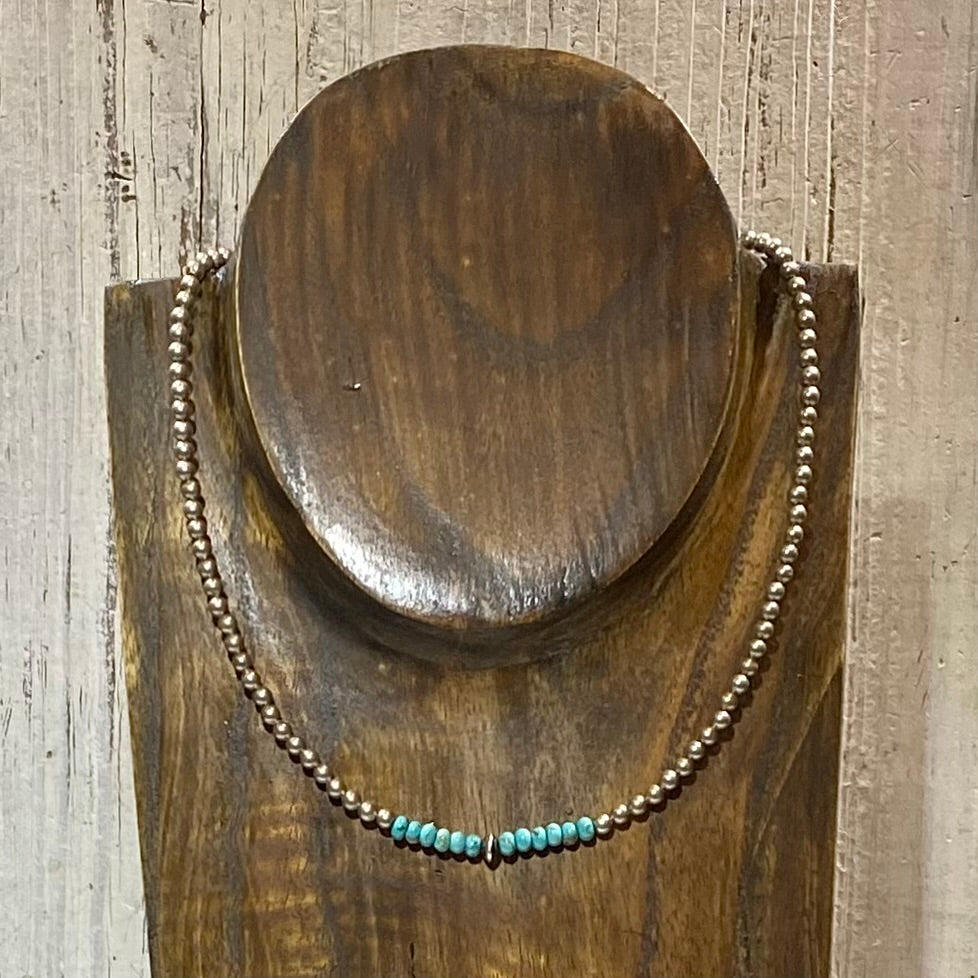Desert Silver & Turquoise Necklace