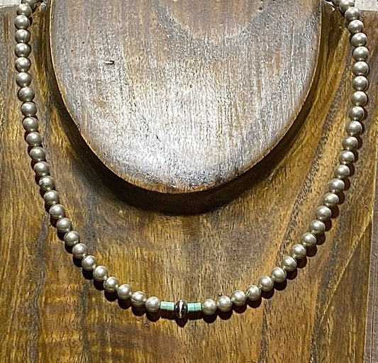Hint Of Heishi & Desert Pearl Necklace
