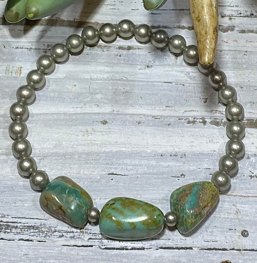 Turquoise Nugget Bracelet