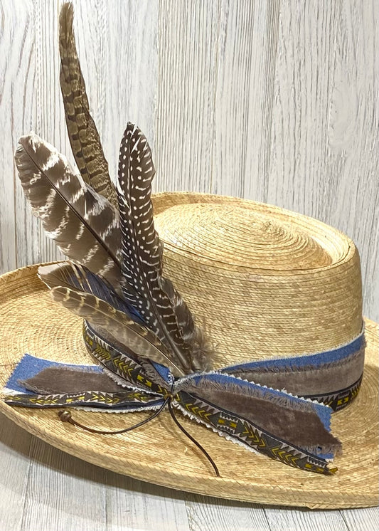 DIY Velvet & Denim Hatband