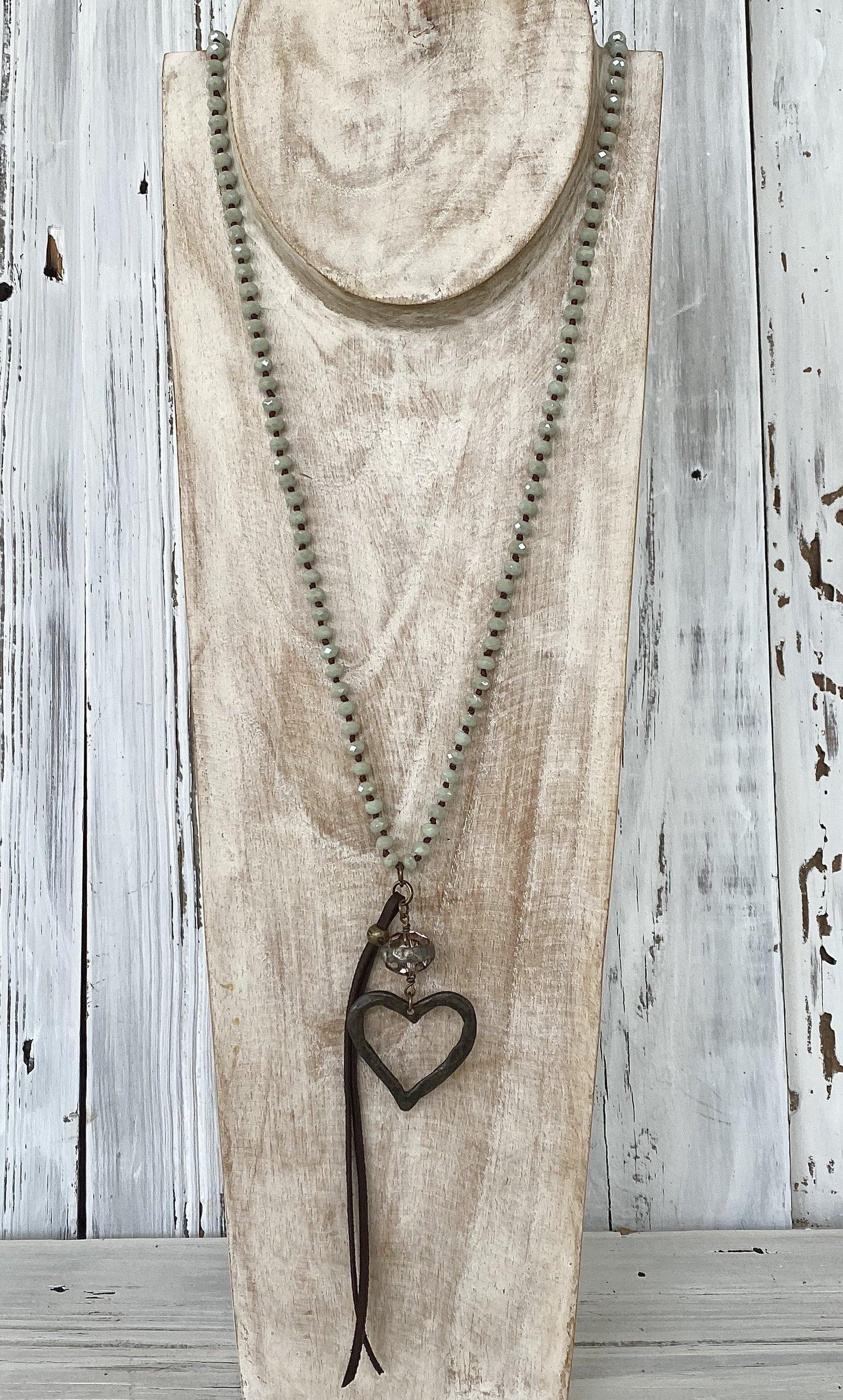 Heart Pendant Necklace - By Sheila Fay