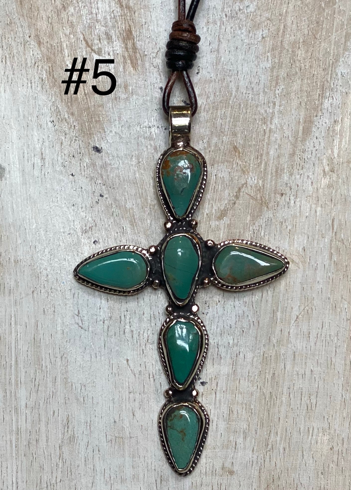 Faith on Point Turquoise Cross Necklace | Montana Silversmiths