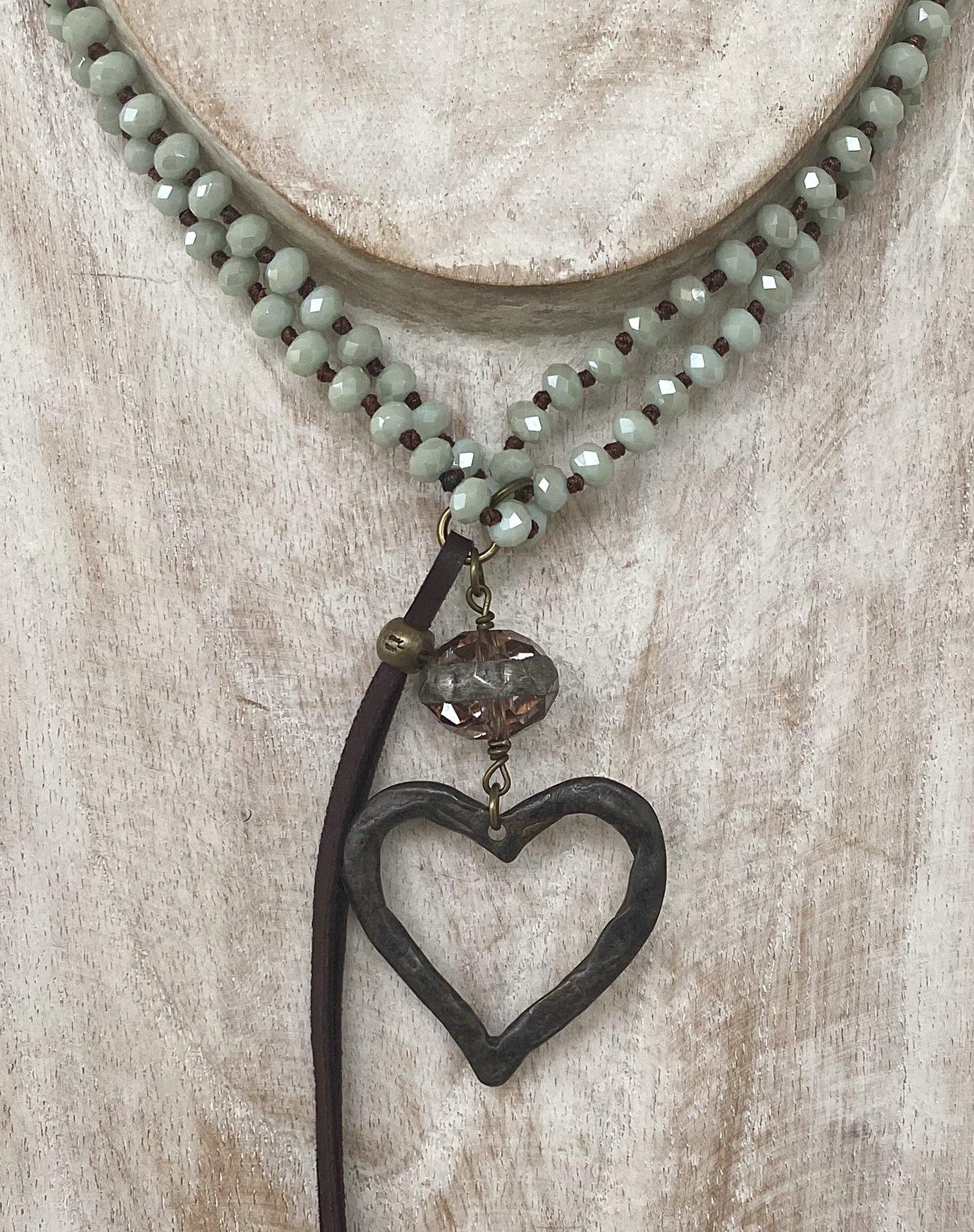 Heart Pendant Necklace - By Sheila Fay