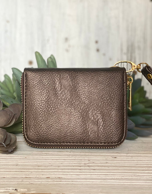 Metallic Wristlet