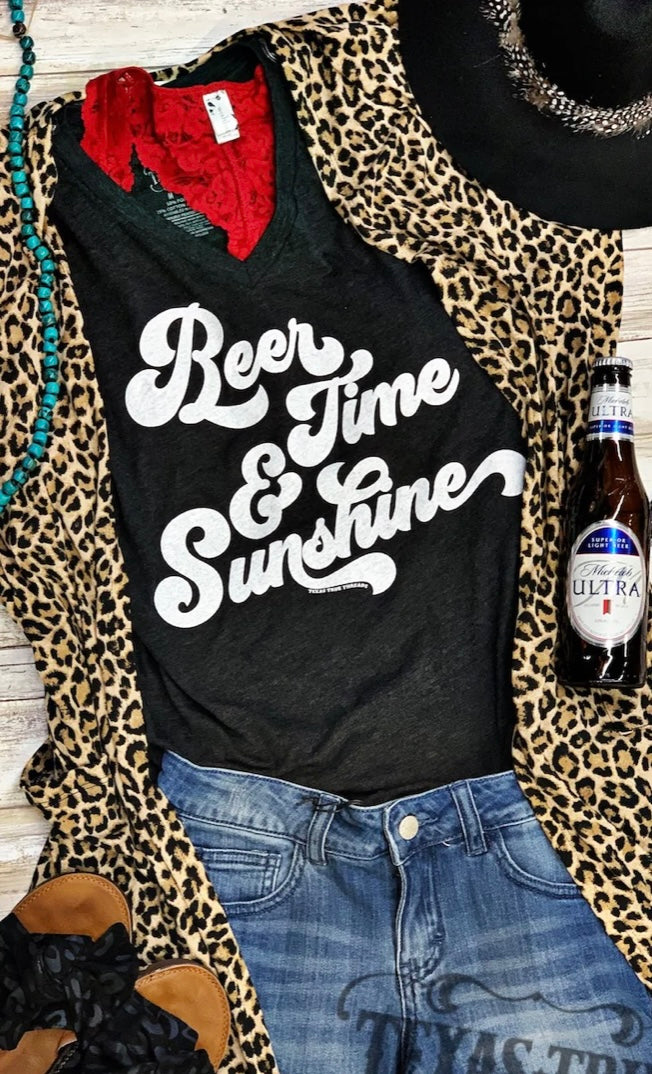 Beer Time & Sunshine Tee